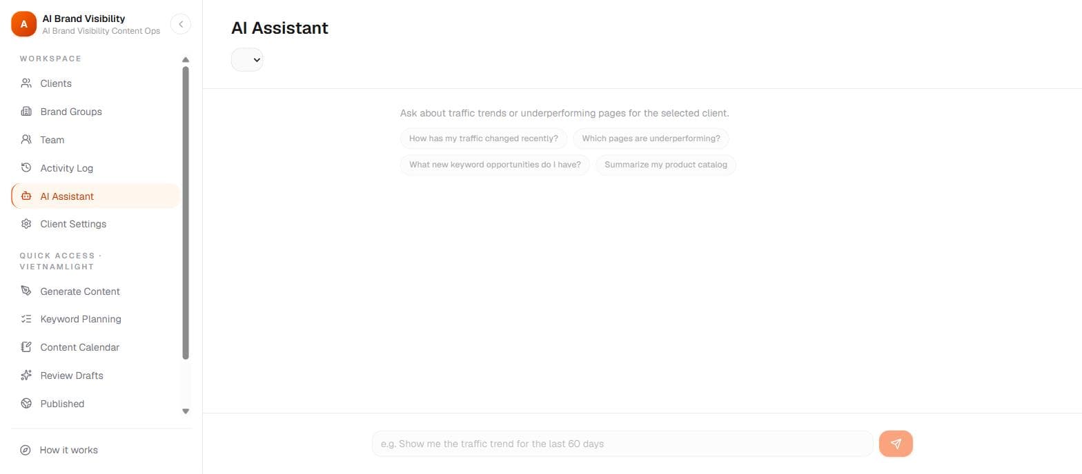 Chatting with the AI Assistant about traffic data